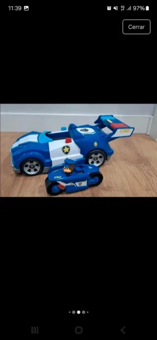 Coche Policía Patrulla Canina Grande