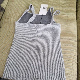 Blusa Zara tirantes rayas S