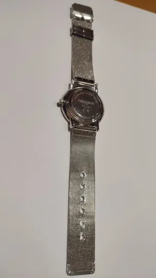 Reloj Precision Mujer Plata y Blanco