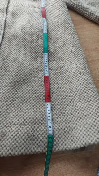 Cappotto Lana e Mohair Vintage Donna Beige tg 50