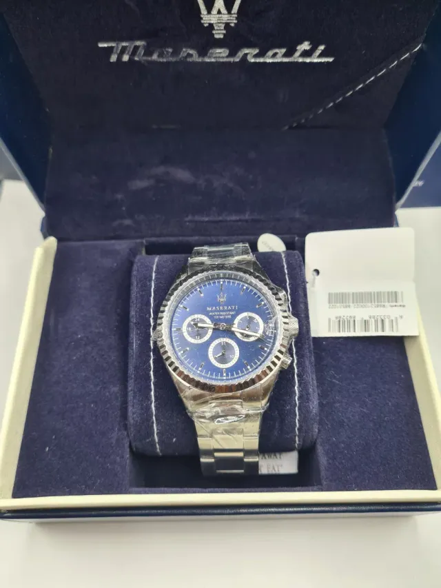 Reloj Maserati Azul y Plateado