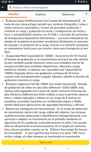 Cámara de vigilancia oculta