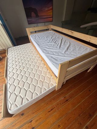 Sofá cama LORE con nido de madera