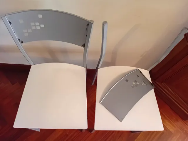 2 Sillas Cocina Blancas