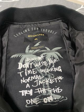 Chaqueta bomber Quiksilver niño T-14