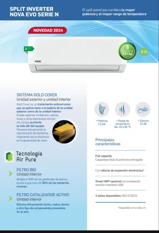 Instalación de aire acondicionado y aerotermia