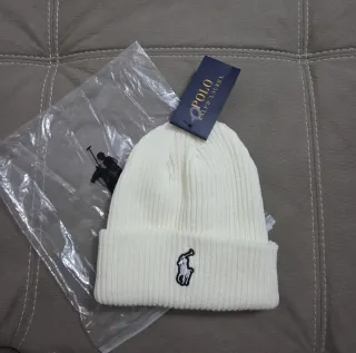 Cappello lana Ralph Lauren bianco