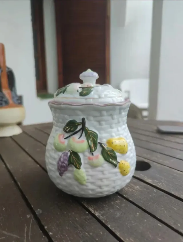 Artesanía Bote ceramica cocina vintage 1966