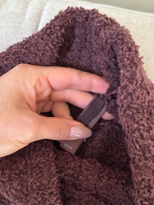 Skims Shorts Marrones Peludos