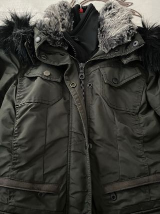 Abrigo Khujo Mujer Talla M Verde Militar