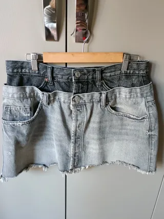 Minifalda Zara Doble