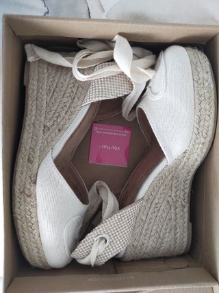 Alpargatas cuña esparto 