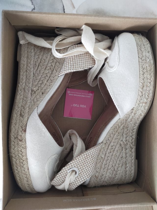 Alpargatas cuña esparto