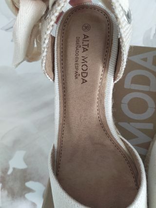 Alpargatas cuña esparto 