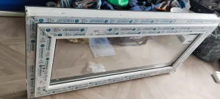 Ventana PVC Climalit 120x60 Nueva Blanca/Negra