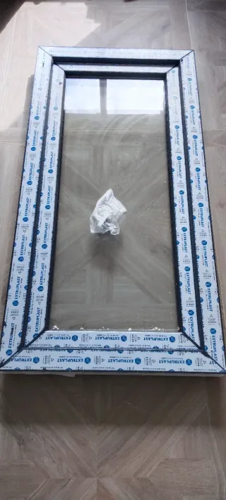 Ventana PVC Climalit 120x60 Nueva Blanca/Negra