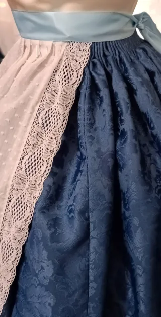 Falda huertana / fallera azul