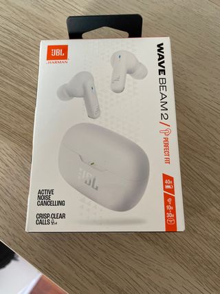Auriculares JBL Wave Beam 2 Blancos Nuevos