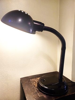 Lámpara Flexo Industrial Negra España 90's