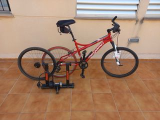 Bicicleta Megamo con rodillo