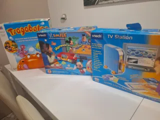 Lote Juegos Vtech: Tragaboles, V.Smile, TV Station