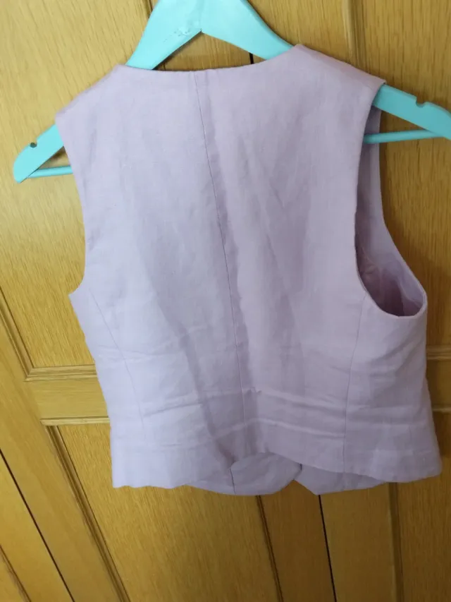 Chaleco Mango Rosa Talla S