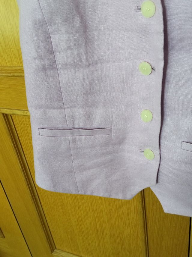 Chaleco Mango Rosa Talla S