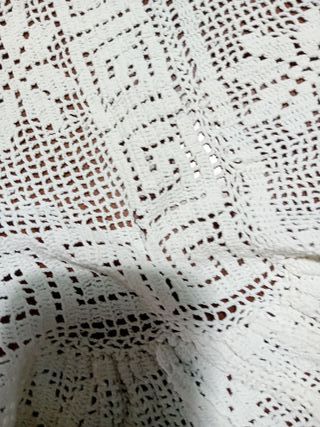 Copriletto uncinetto fatto a mano cm250x210