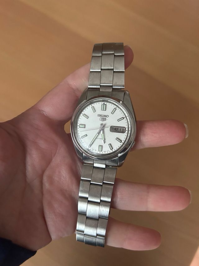 Orologio Seiko Argento e Bianco
