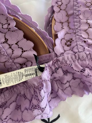 Sujetador Tezenis Lila Encaje