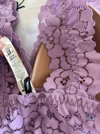 Sujetador Tezenis Lila Encaje