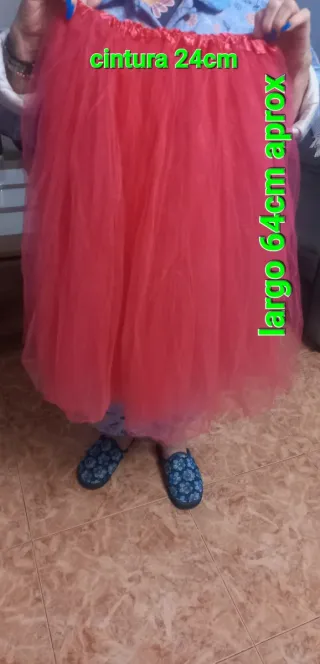 Falda tutú fucsia talla única