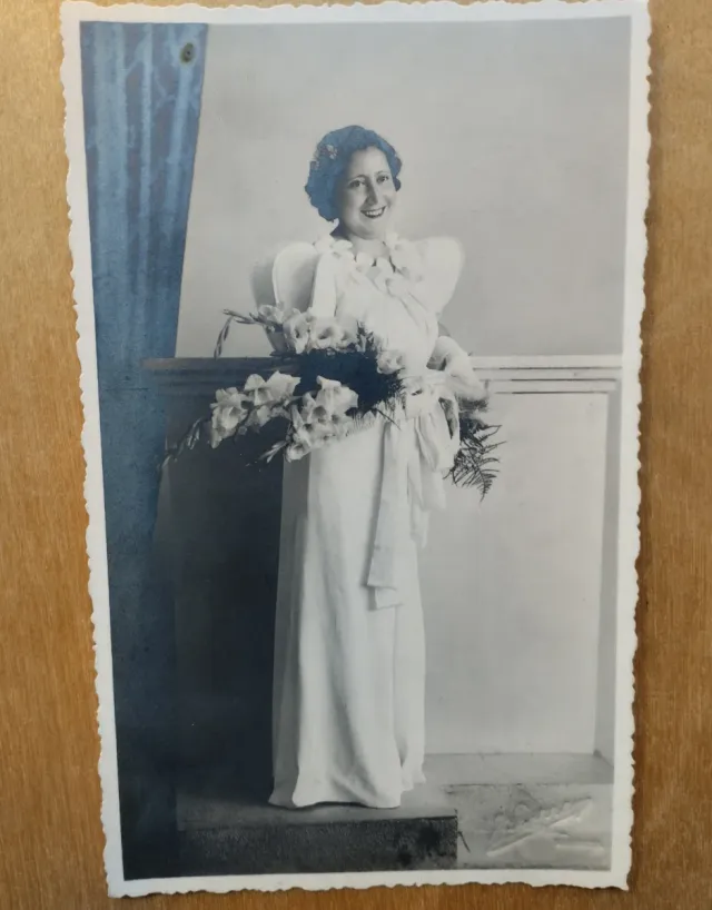 Lote de fotografías antiguas de boda 1938