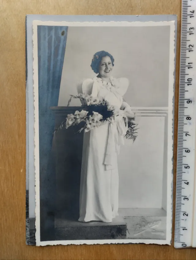 Lote de fotografías antiguas de boda 1938