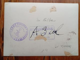 Fotografía original Franco en Bilbao