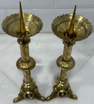 Par de Hacheros de Bronce