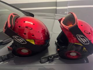 2 Cascos de Esquí Salomón y gafas Briko 80€ 2unt