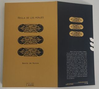 LIBRO REGLA DE LOS MONJES, BENITO DE NURSIA