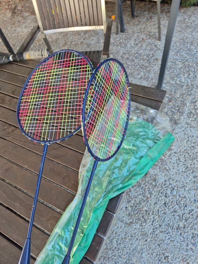 Raquetas de bádminton azules