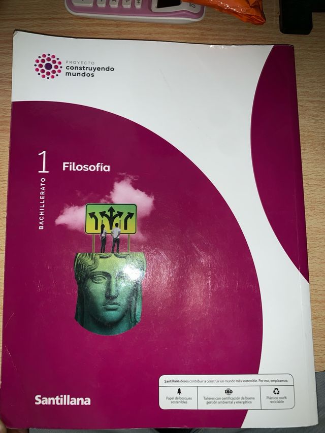 Libro Filosofía 1 Bachillerato Santillana
