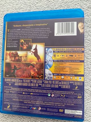 Blu-ray 3D El Gato con Botas + DVD