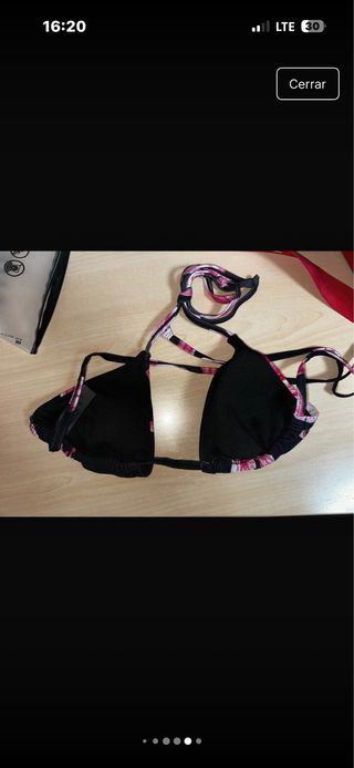 Bikini con estampado floral y leopardo