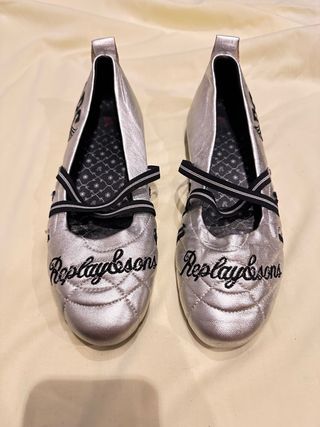 Ballerine Replay & Sons Argento e Nero