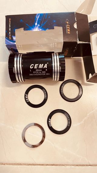 Eixo Pedaleiro CEMA PF30 para 386 EVO/ROTOR 3D+