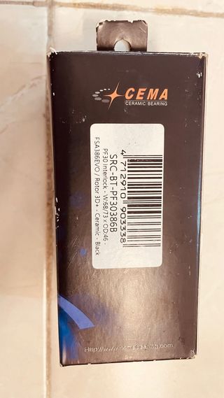 Eixo Pedaleiro CEMA PF30 para 386 EVO/ROTOR 3D+