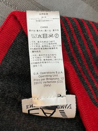 Gorro Emporio Armani EA7 Lana Rojo