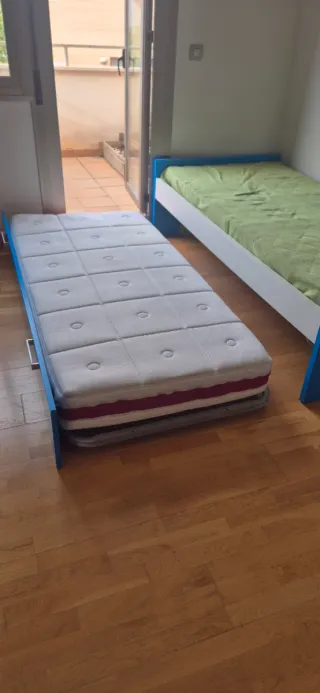 Cama Nido Juvenil Azul con Arcón