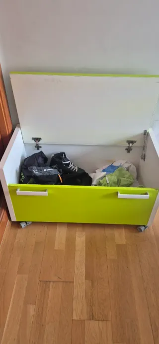 Cama Nido Juvenil Azul con Arcón