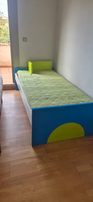 Cama Nido Juvenil Azul con Arcón