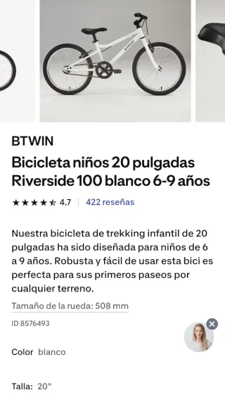 Bicicleta RIVERSIDE blanca